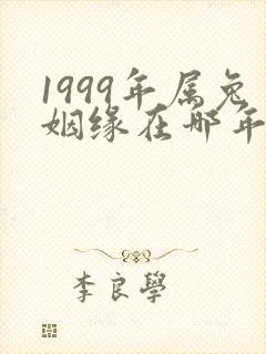 1999年属兔姻缘在哪年