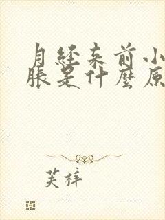 月经来前小肚子胀是什么原因封面