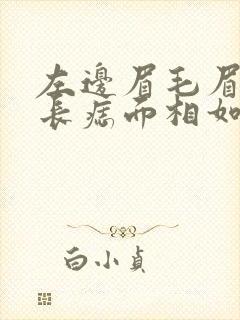 左边眉毛眉峰上长痣面相如何