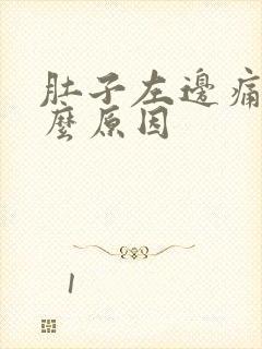 肚子左边痛是什么原因