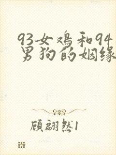 93女鸡和94男狗的姻缘破解