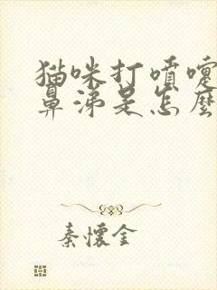 猫咪打喷嚏流浓鼻涕是怎么回事