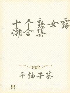 十个熟女露脸高潮合集