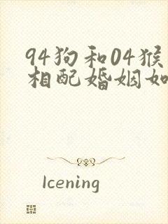 94狗和04猴相配婚姻如何封面