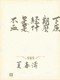 不是经期下体出血是什么原因