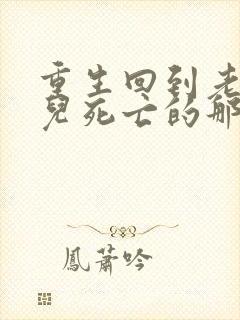 重生回到老婆女儿死亡的那个雨夜