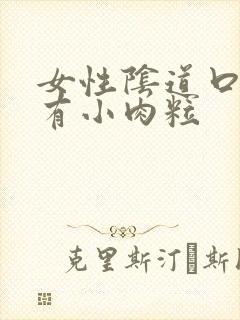 女性阴道口里面有小肉粒