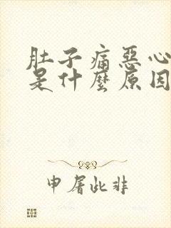 肚子痛恶心想吐是什么原因