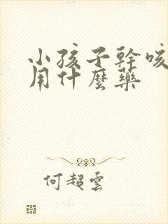 小孩子干咳无痰用什么药