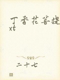 丁香花菩提树txt