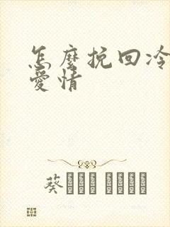 怎么挽回冷淡的爱情封面