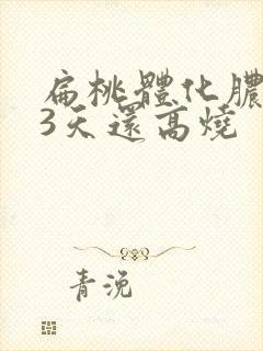 扁桃体化脓吊针3天还高烧