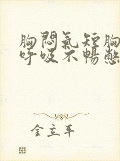 胸闷气短胸口堵呼吸不畅憋气