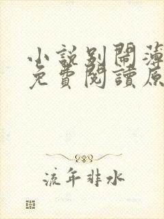 小说别闹薄先生免费阅读原文