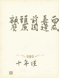 额头前长白发什么原因造成的封面