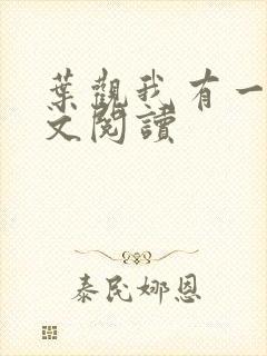 叶观我有一剑全文阅读封面