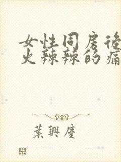 女性同房后外阴火辣辣的痛