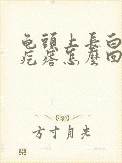 龟头上长白色小疙瘩怎么回事