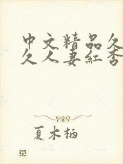 中文精品久久久久人妻红杏