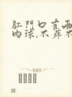 肛门口有两个小肉球,不疼不痒封面