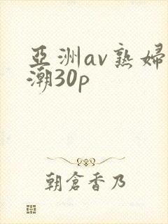 亚洲av熟妇高潮30p