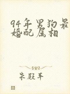 94年男狗最佳婚配属相