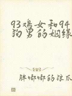 93鸡女和94狗男的姻缘破解封面