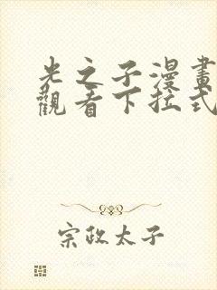 光之子漫画免费观看下拉式六漫画封面