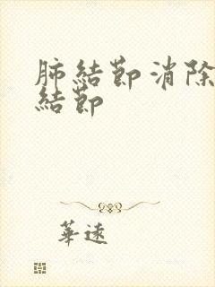 肺结节消除 小结节