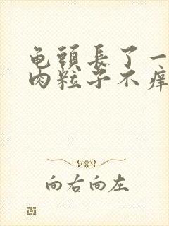 龟头长了一圈小肉粒子不痒不痛封面