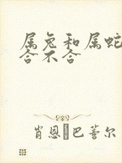 属兔和属蛇婚姻合不合封面