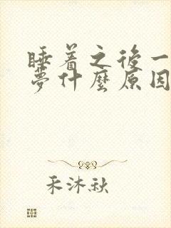 睡着之后一直做梦什么原因