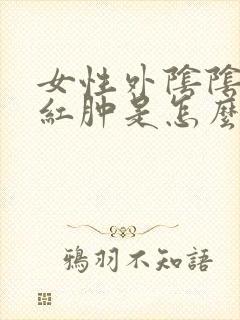 女性外阴阴道口红肿是怎么回事