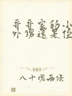 哥哥家的小孩是外甥还是侄子