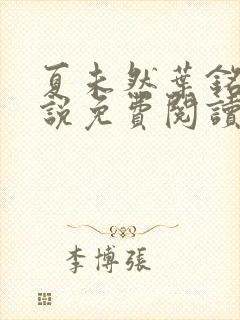 夏未然叶铭恩小说免费阅读最新章节