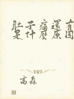 肚子痛还有呕吐是什么原因