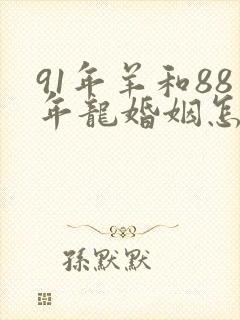 91年羊和88年龙婚姻怎么样