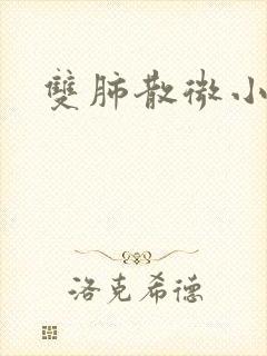 双肺散微小结节