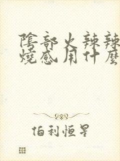 阴部火辣辣的灼烧感用什么药