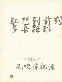 肛门到前列腺有多长距离