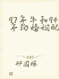 97年牛和94年狗婚姻配吗