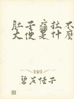 肚子痛拉不出来大便是什么原因