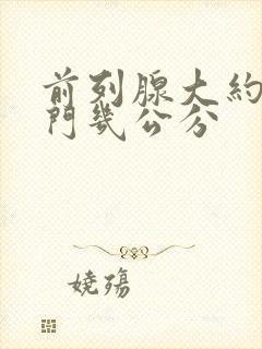 前列腺大约离肛门几公分