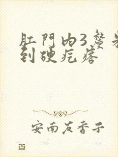 肛门内3厘米摸到硬疙瘩