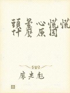 头晕心慌慌的是什么原因