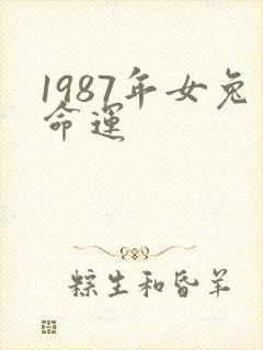 1987年女兔命运