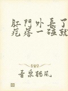 肛门外长了个硬疙瘩一碰就疼封面