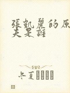 张凯丽的原配丈夫是谁