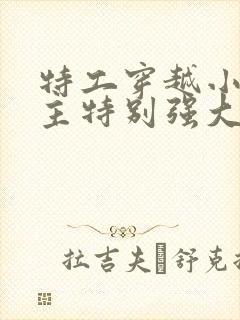 特工穿越小说女主特别强大封面