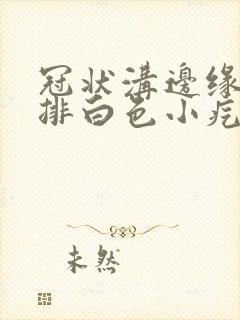 冠状沟边缘长一排白色小疙瘩